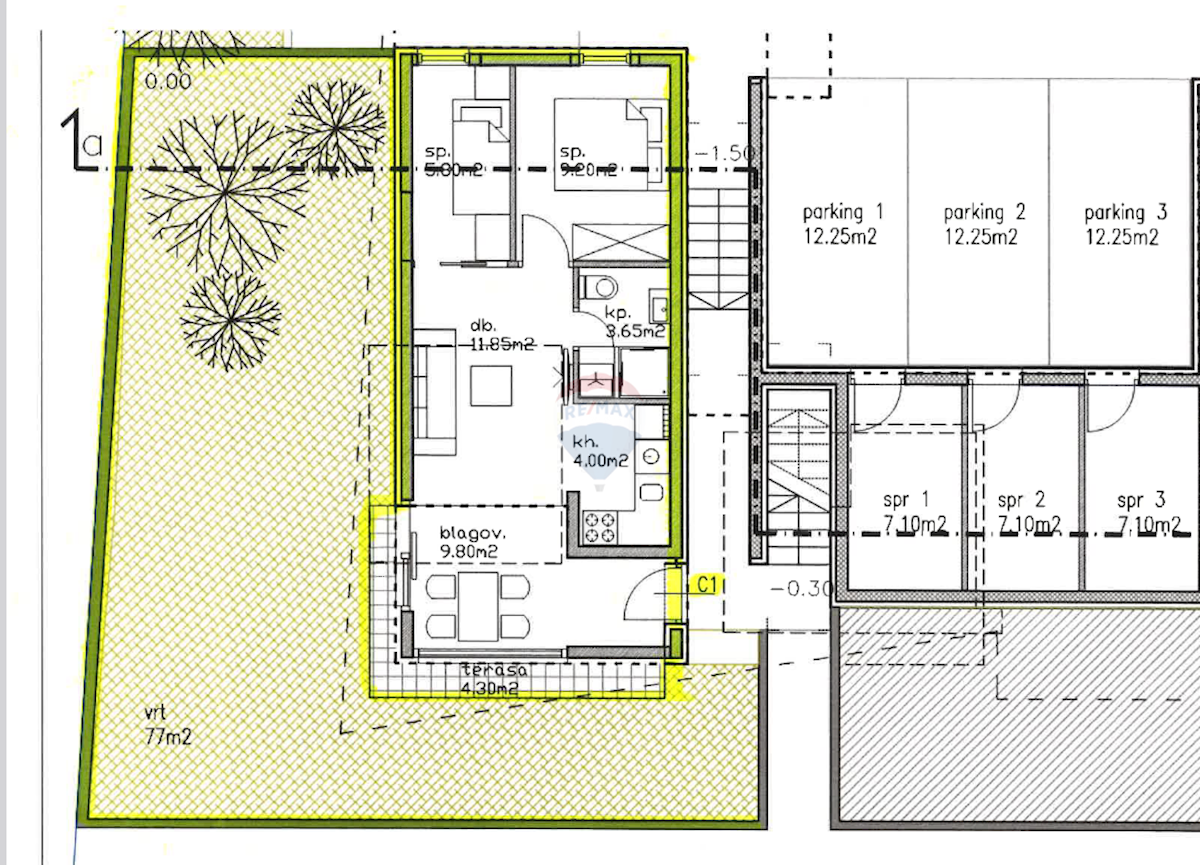 Stanovanje/Apartma Babići, Umag, 59,62m2