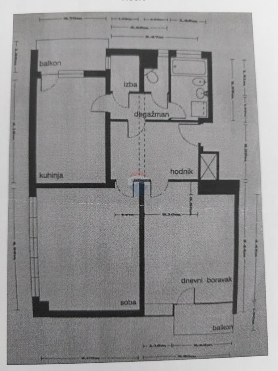 Stanovanje/Apartma Donji grad, Donji Grad, 69,17m2