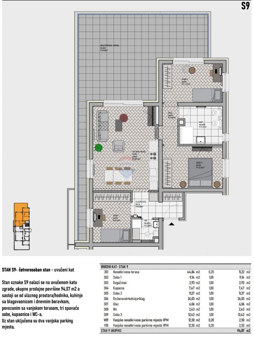 Stanovanje/Apartma Brezje, Sveta Nedelja, 94,07m2