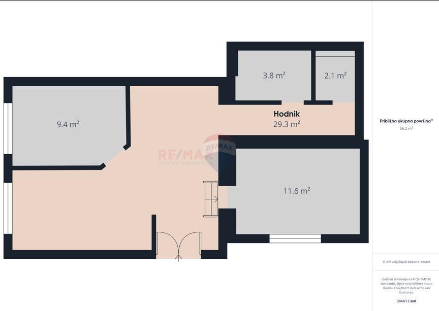 Stanovanje/Apartma Mikulići, Črnomerec, 67,35m2