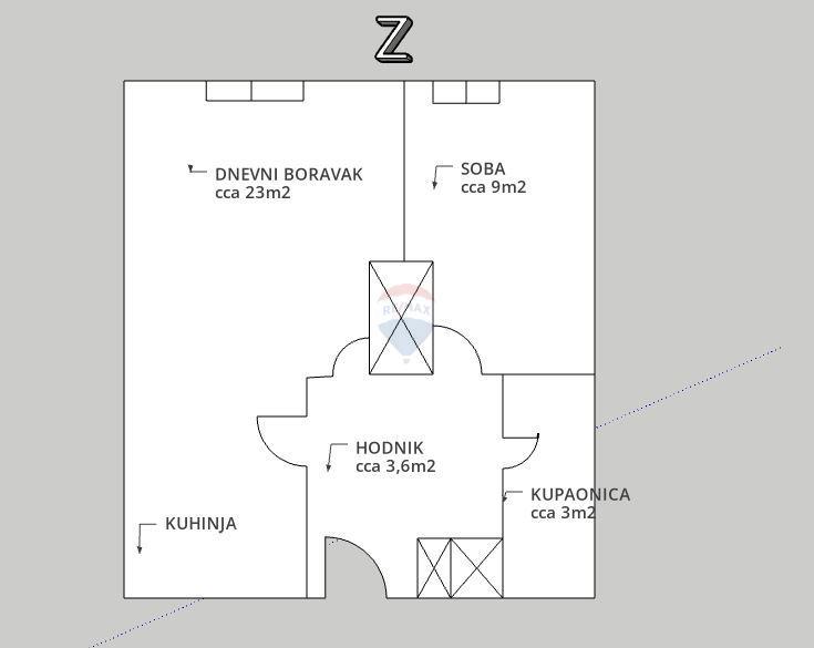 Stanovanje/Apartma Trnsko, Novi Zagreb - Zapad, 39m2