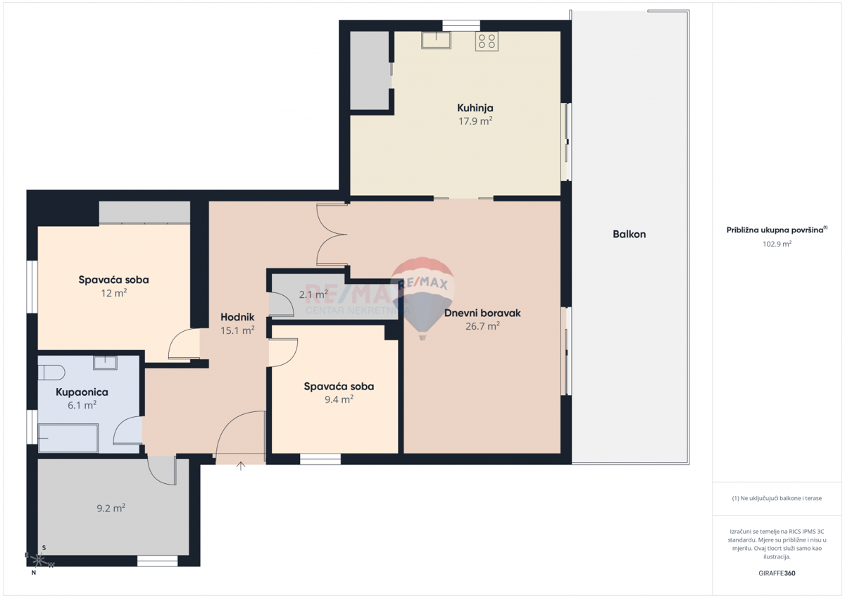 Stanovanje/Apartma Novi Vinodolski, 120,58m2