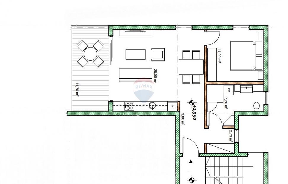 Stanovanje/Apartma Buje, 72m2