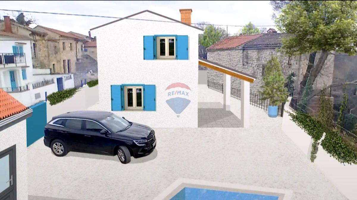 Istra, Svetvinčenat – Hiša z bazenom