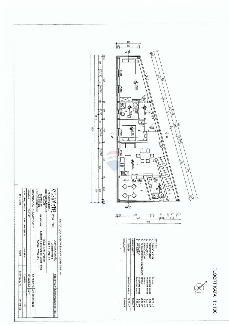 Stanovanje/Apartma Baška, 83m2