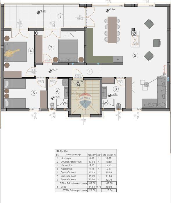 Stanovanje/Apartma Štinjan, Pula, 55m2