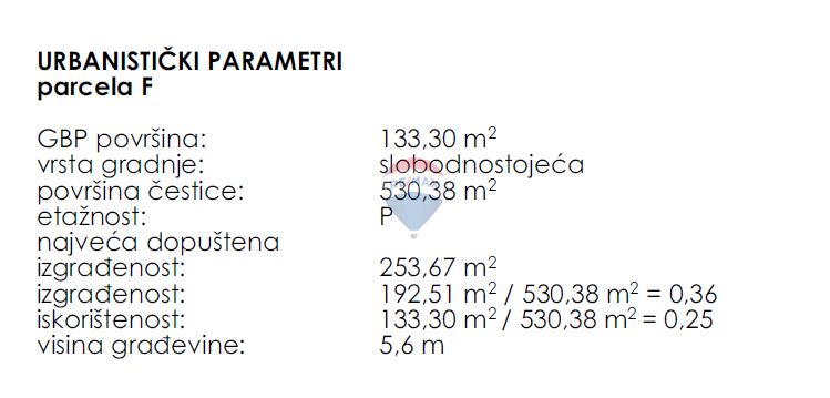Stavbno zemljišče Šorići, Kanfanar, 530m2