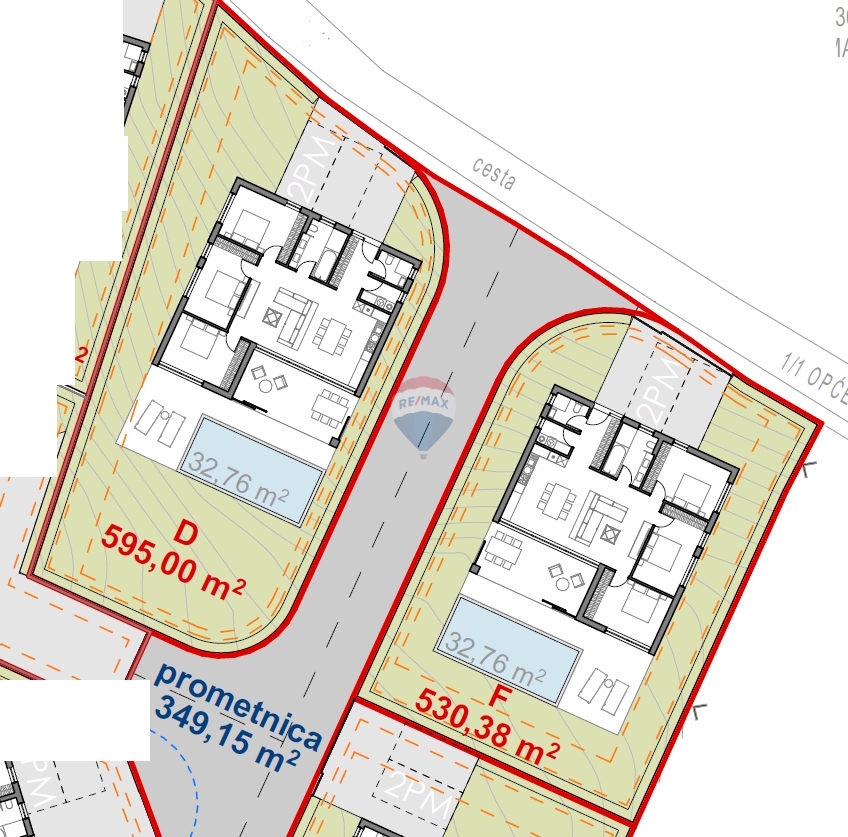Stavbno zemljišče Šorići, Kanfanar, 530m2