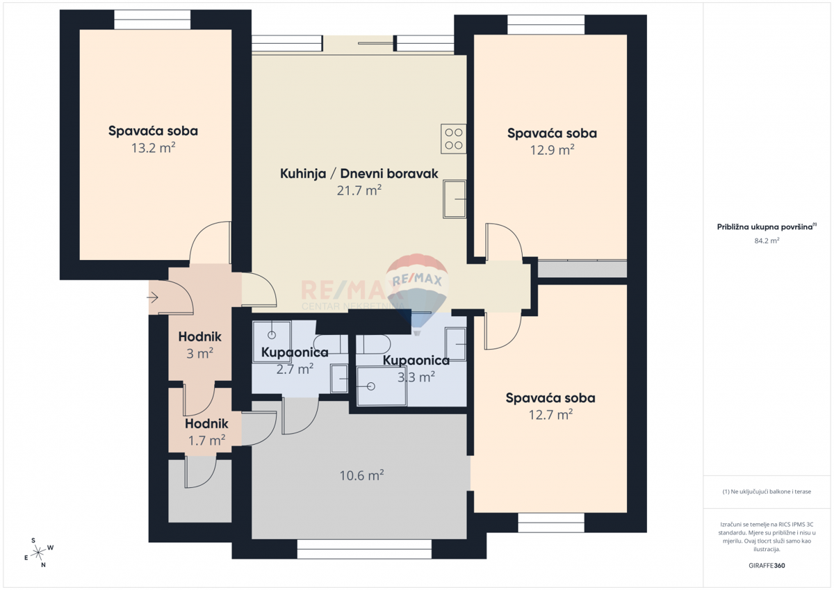 Stanovanje/Apartma Kantrida, Rijeka, 89,54m2