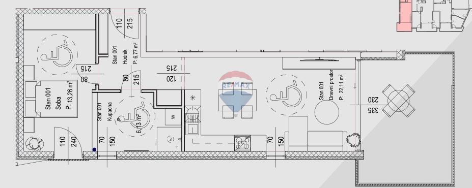 Stanovanje/Apartma Zamet, Rijeka, 75,19m2