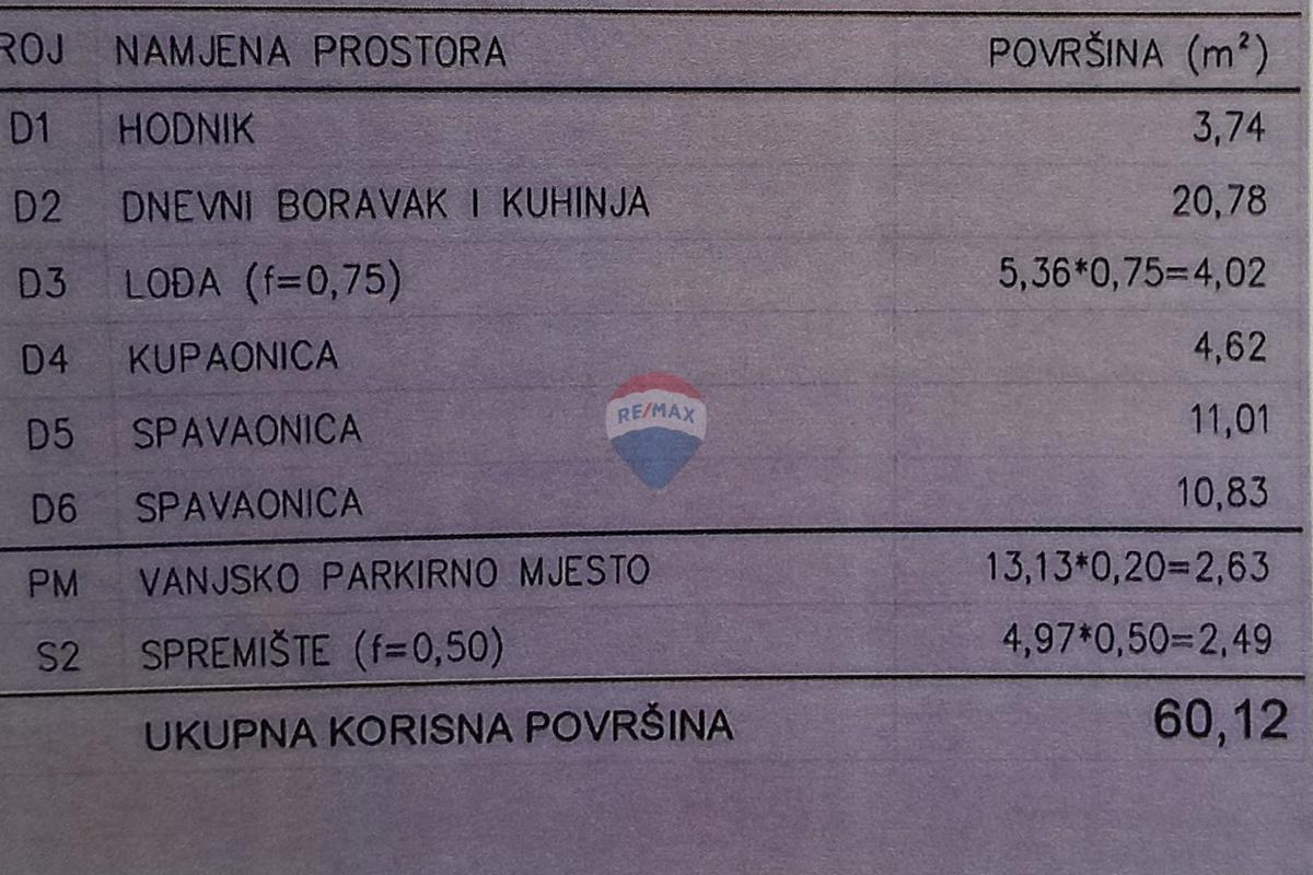 Stanovanje/Apartma Šijana, Pula, 60,12m2