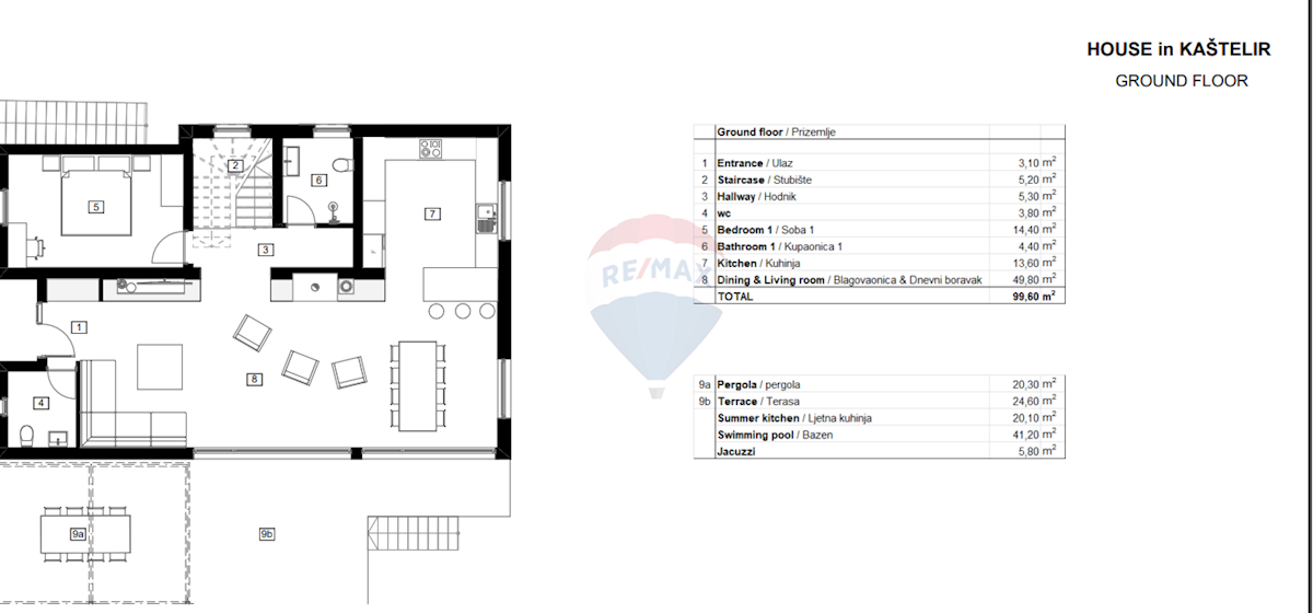 Hiša Kaštelir, Kaštelir-Labinci, 323,50m2