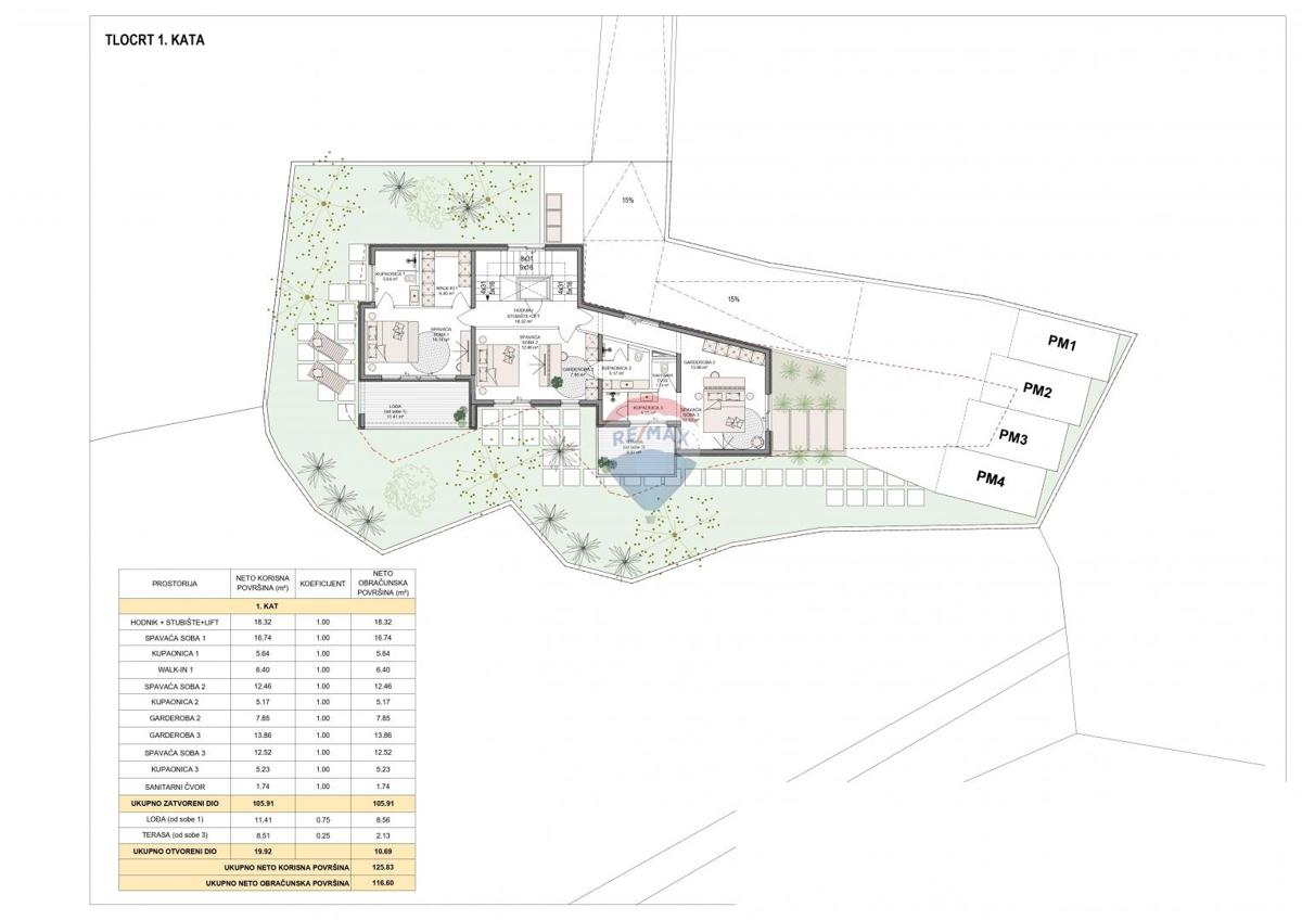 Pobri, Opatija - Okolica, 1.832m2