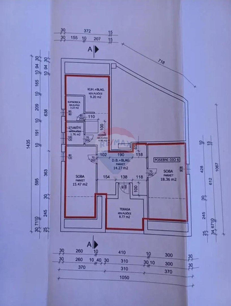 Stanovanje Njivice, Omišalj, 76,04m2