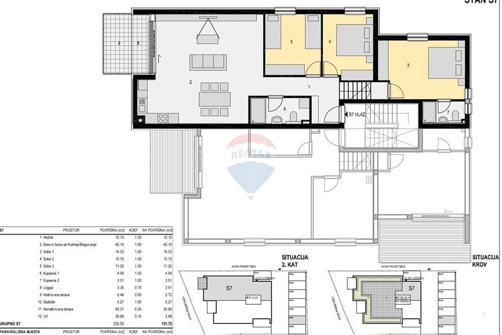 Stanovanje Mandre, Kolan, 131,72m2