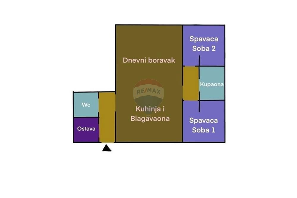 Stanovanje Kanal, Trnje, 70,31m2
