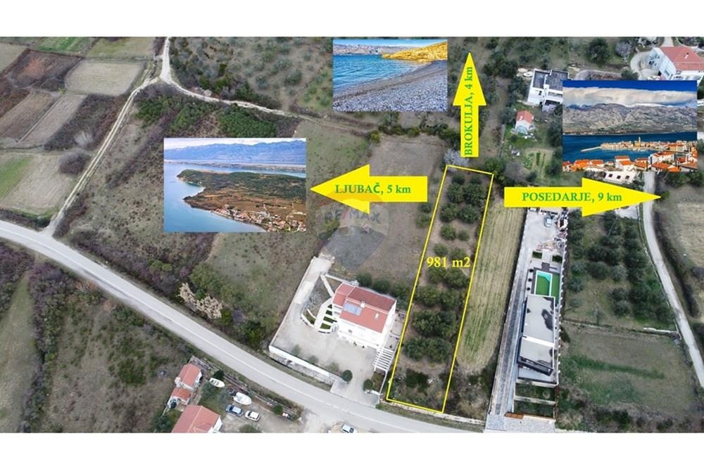 Zemljišče Radovin, Ražanac, 981m2