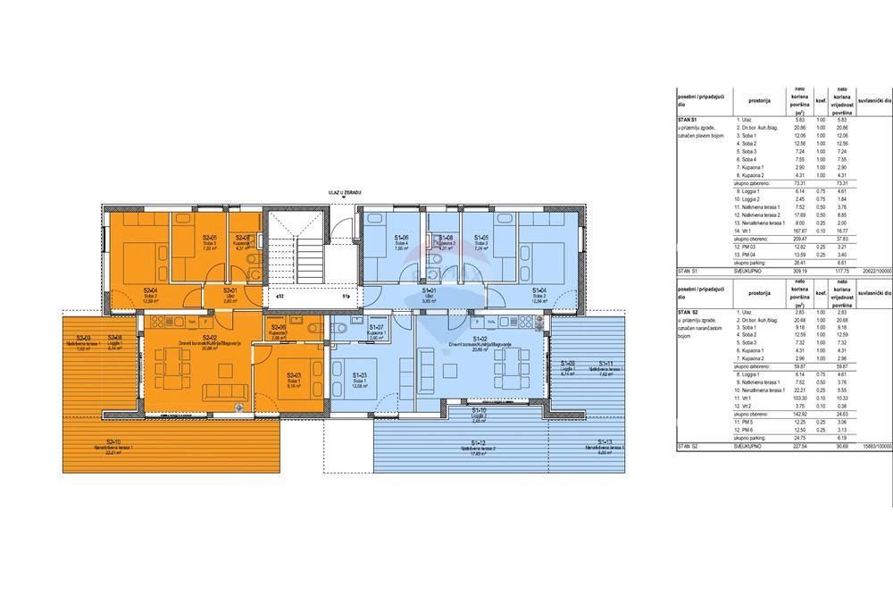 Apartma Novalja, 117m2
