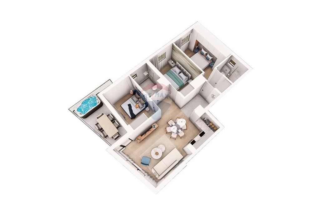 Stanovanje Sukošan, 88,01m2