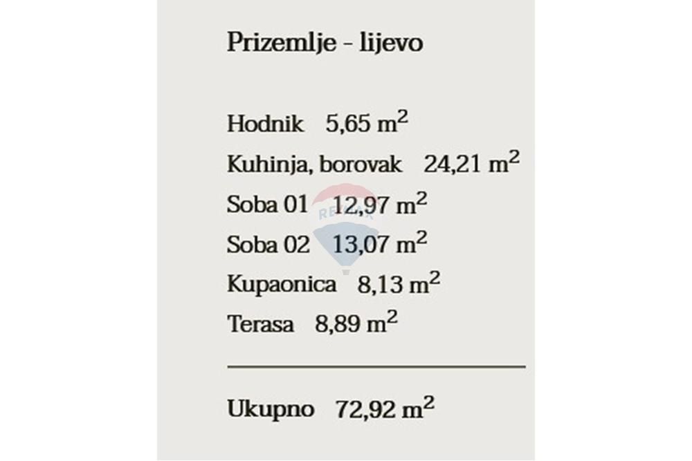 Stanovanje Stara Novalja, Novalja, 72,92m2