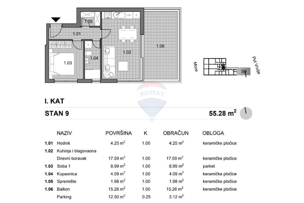 Stanovanje Povljana, 105,92m2