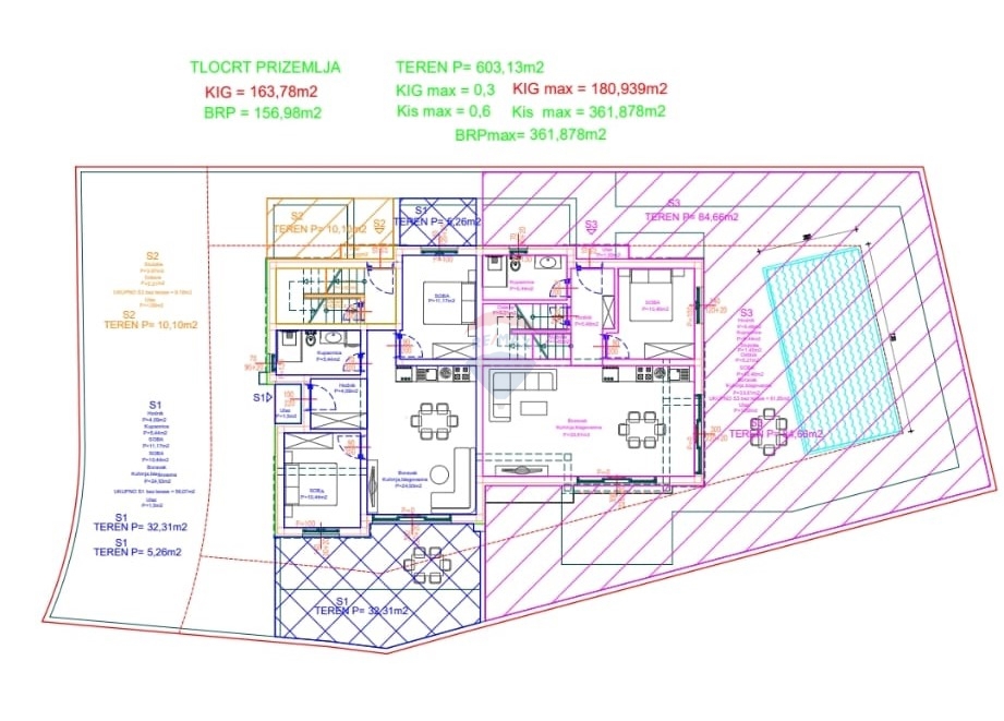 Hiša Vodice, 121m2