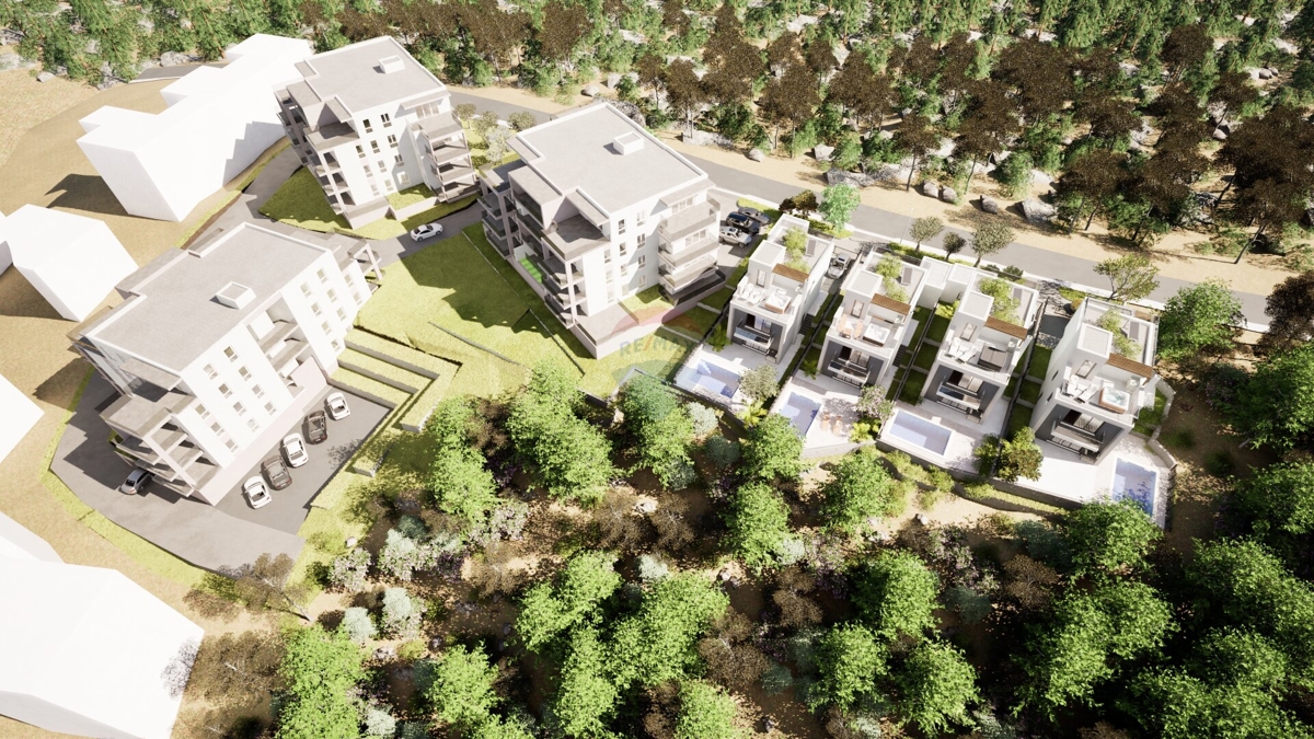 Ekskluzivni projekt! Moderna vila s strešno teraso in bazenom, Primoštenu