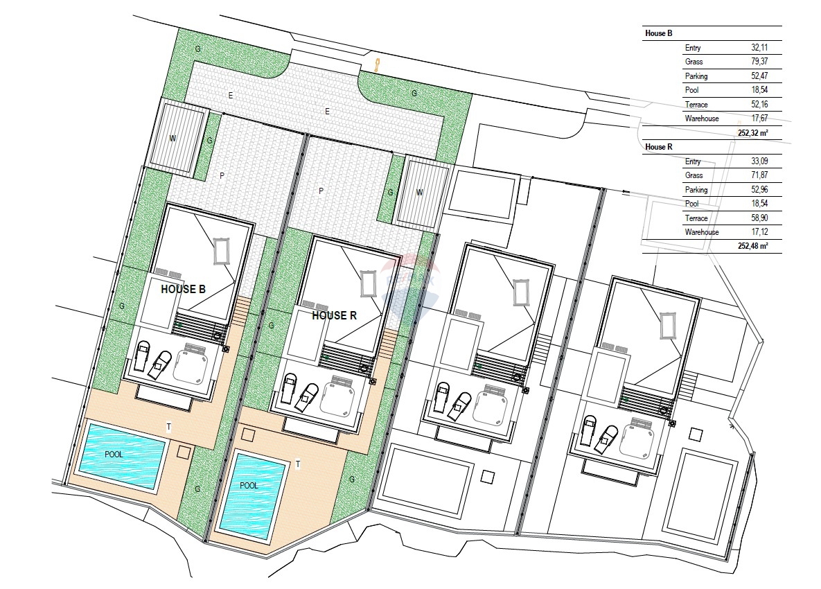 Ekskluzivni projekt! Moderna vila s strešno teraso in bazenom, Primoštenu