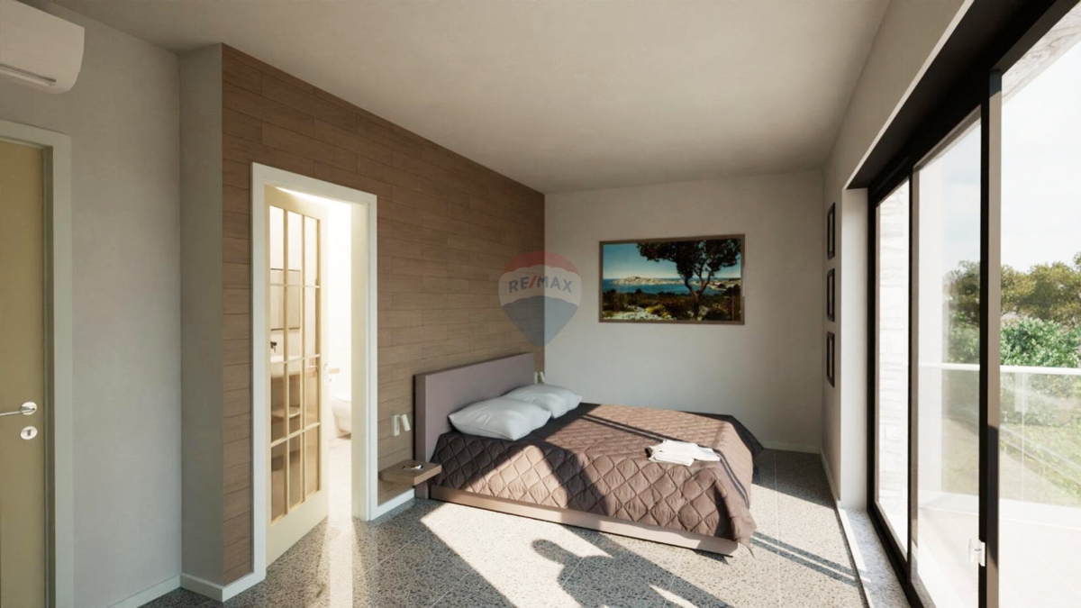 Ekskluzivni projekt! Moderna vila s strešno teraso in bazenom, Primoštenu