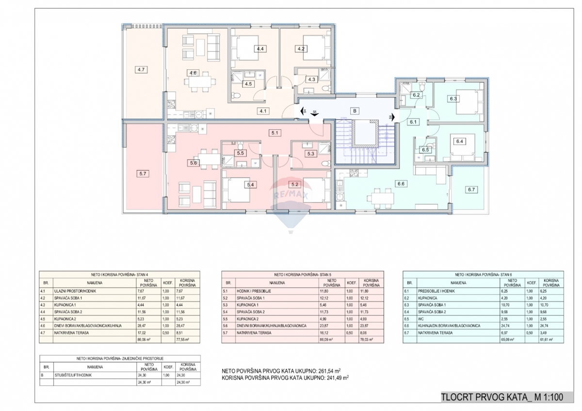 Stanovanje / Apartma Srima, Vodice, 80,55m2