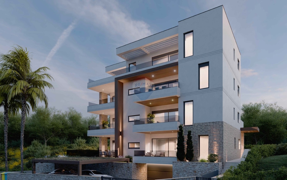 Luksuzni penthouse s tremi spalnicami in panoramskim razgledom (S7), Primošten