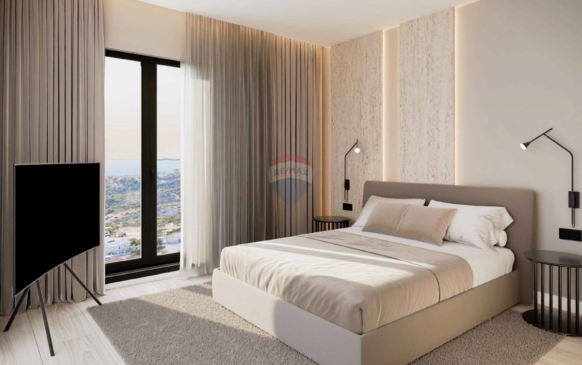 Luksuzni penthouse s tremi spalnicami in panoramskim razgledom (S7), Primošten