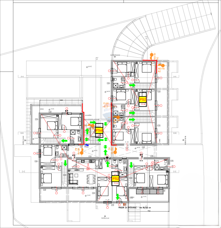 Zemljišče Srima, Vodice, 1.536m2