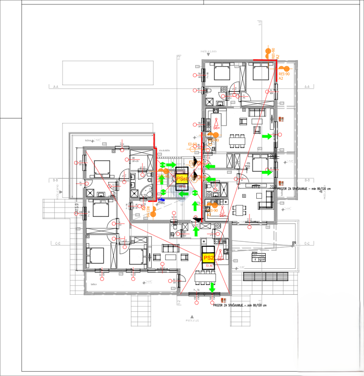 Zemljišče Srima, Vodice, 1.536m2