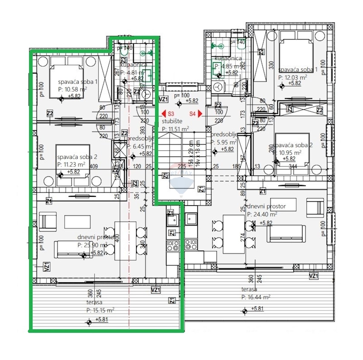 Stanovanje / Apartma Brodarica, Šibenik - Okolica, 69,68m2