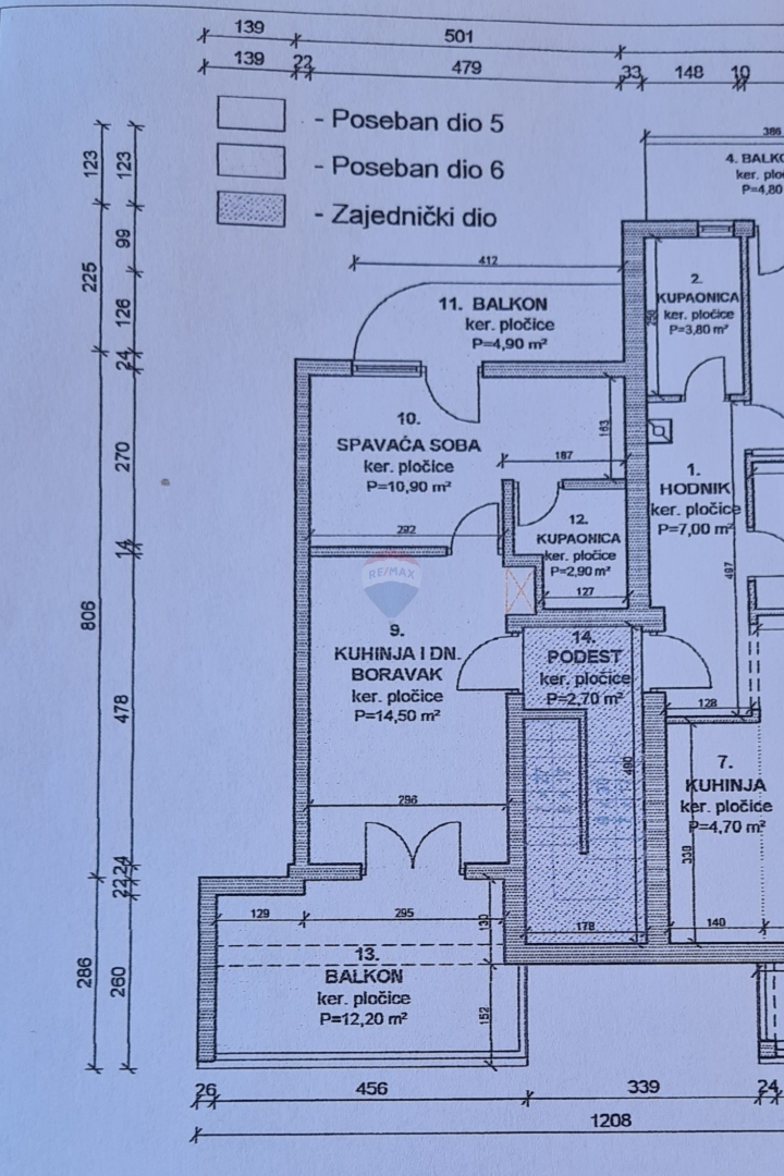 Stanovanje / Apartma Vodice, 55,40m2