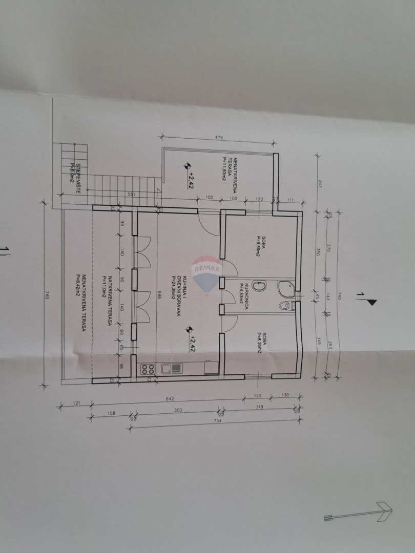 Hiša s čudovitim pogledom na morje 95 m2, Sevid