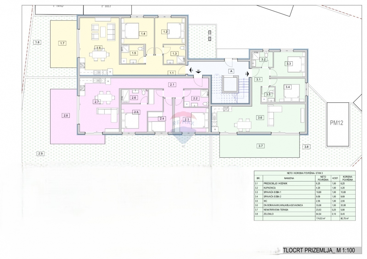Stanovanje / Apartma Srima, Vodice, 83,79m2