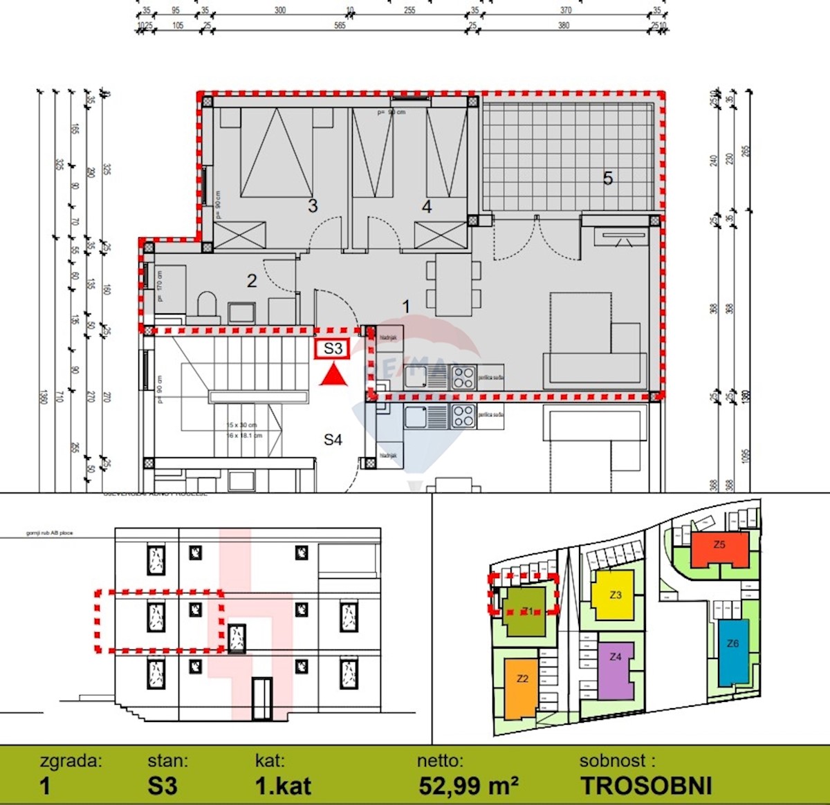 Stanovanje / Apartma Grebaštica, Šibenik - Okolica, 52,99m2