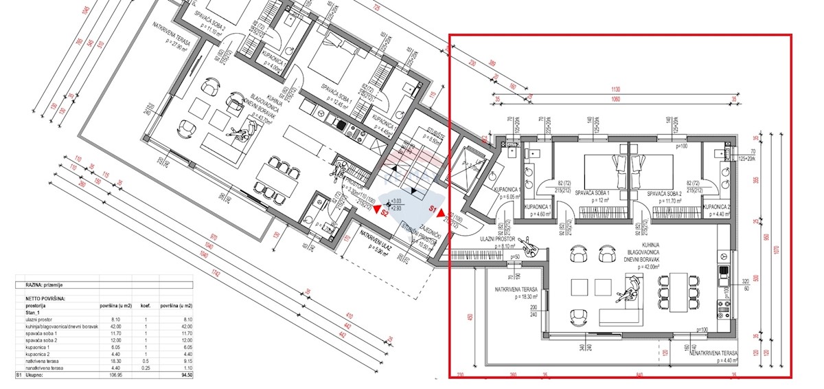 Stanovanje / Apartma Primošten, 105,40m2