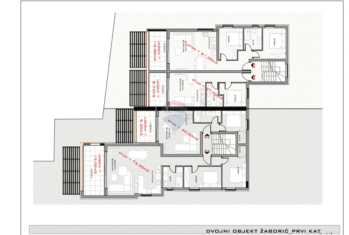 Stanovanje / Apartma Žaborić, Šibenik - Okolica, 90,89m2