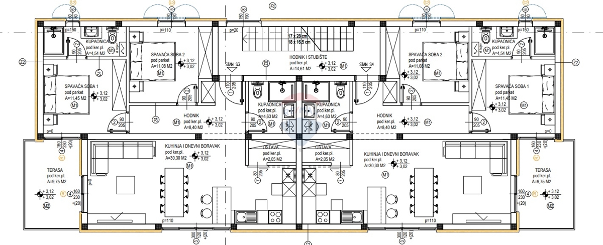 Stanovanje / Apartma Vodice, 72,46m2