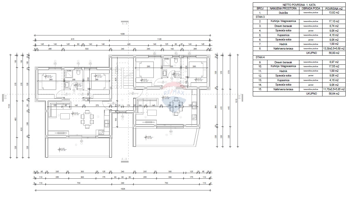 Stanovanje / Apartma Vodice, 73,24m2
