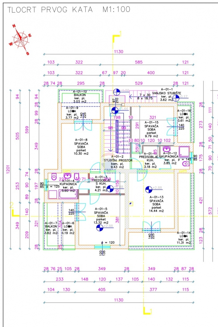 Stanovanje / Apartma Tribunj, 45m2
