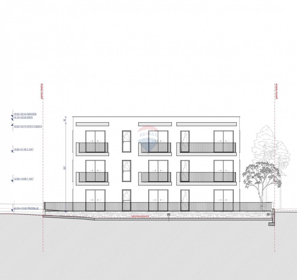 Enosobno stanovanje, 2. nadstropje, 42 m2, Rogoznica