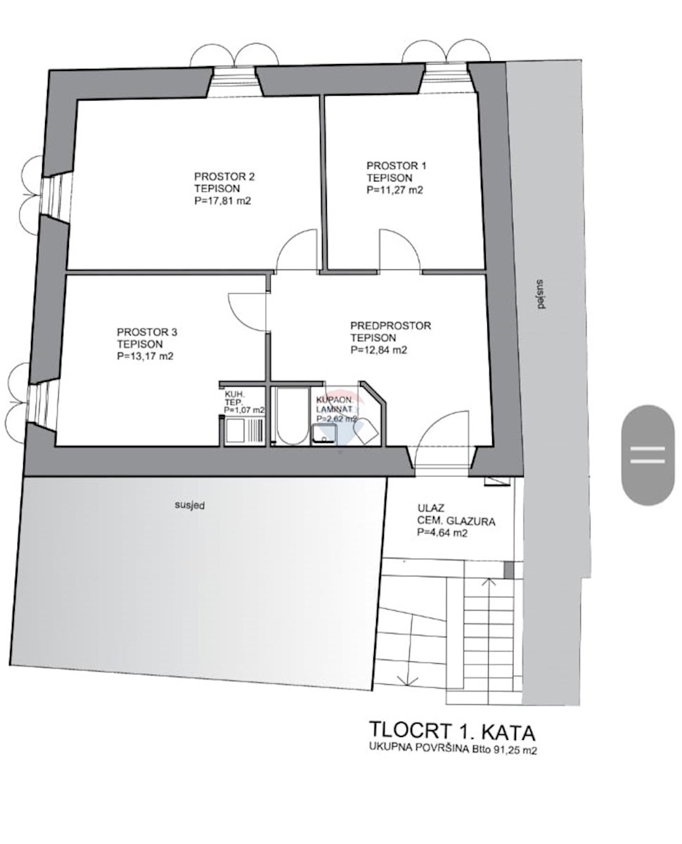 Stanovanje / Apartma Grad, Šibenik, 63,42m2