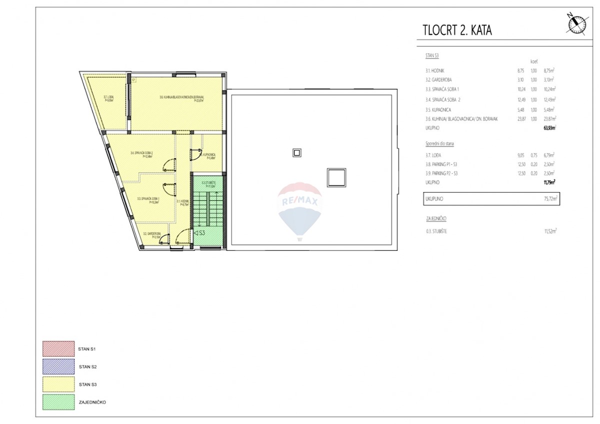 Stanovanje / Apartma Brodarica, Šibenik - Okolica, 75,72m2