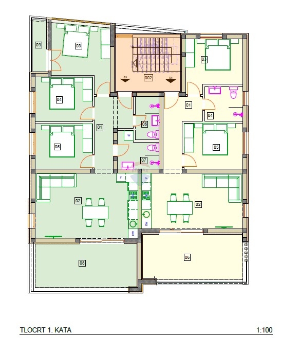 Stanovanje / Apartma Vodice, 91,73m2