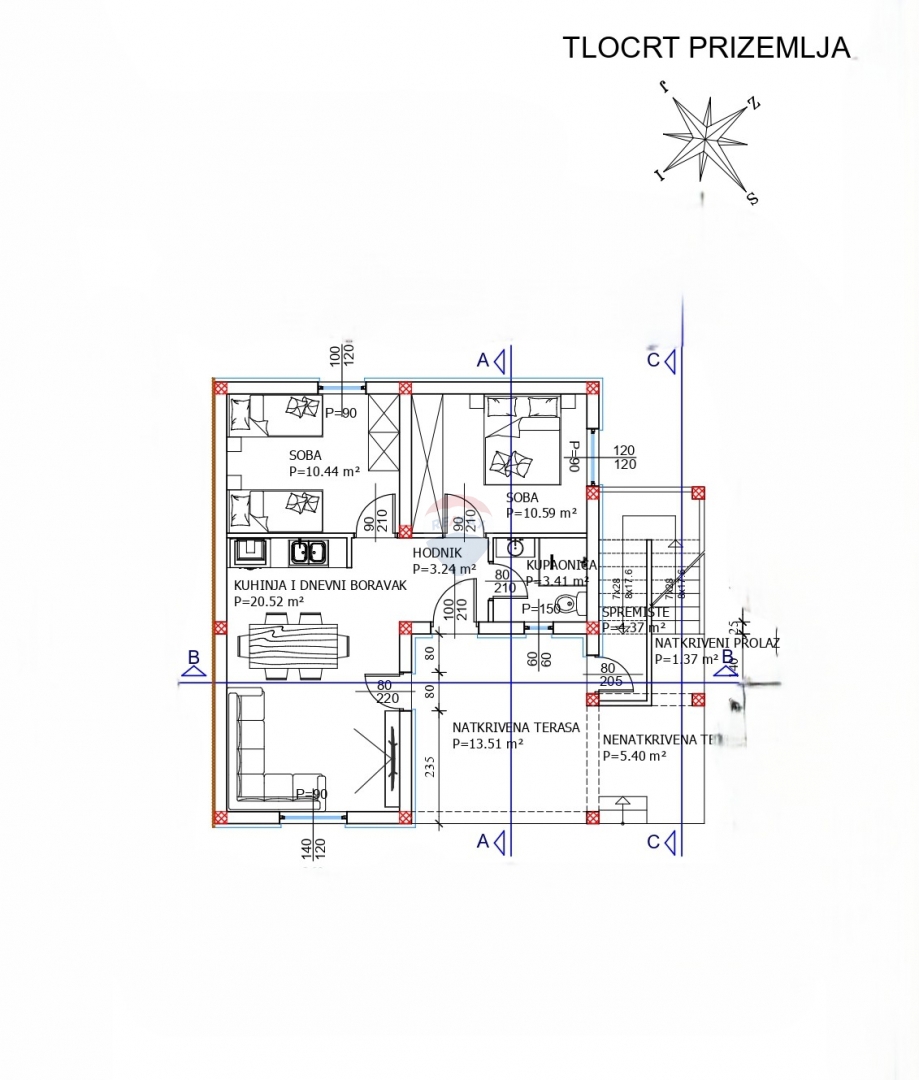 Hiša Pirovac, 150m2