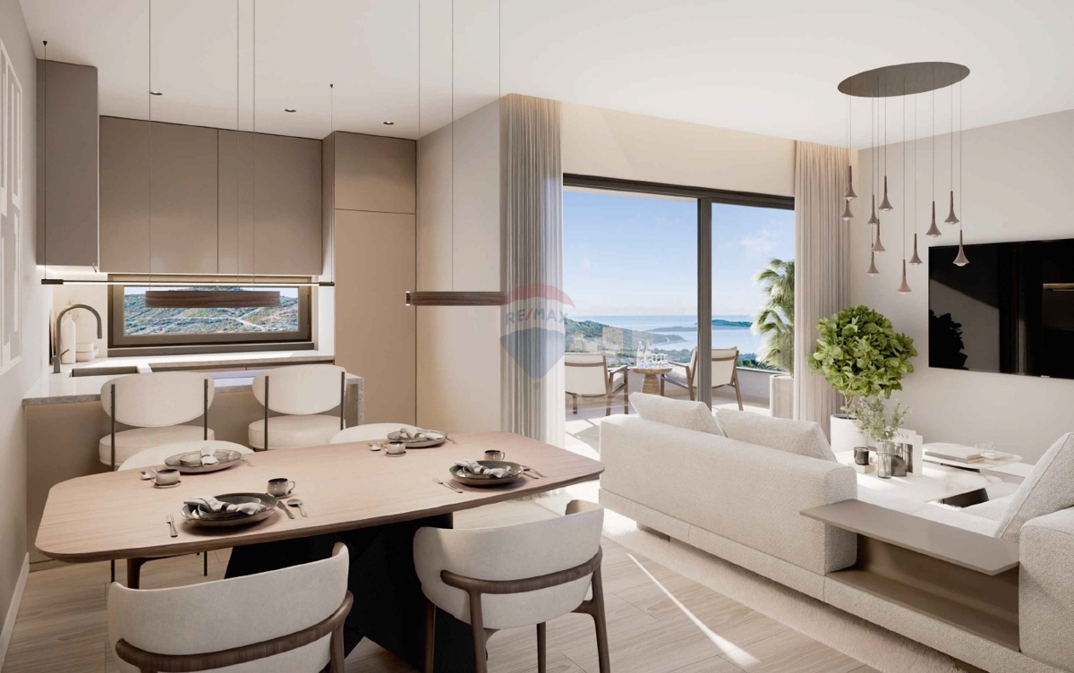 Luksuzno dvosobno stanovanje v 1. nadstropju s čudovitim razgledom (S4), Primošten